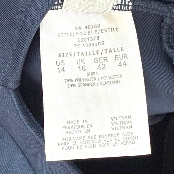 MagicSuit Miraclesuit Scuba Zipper Front One Piece Swimsuit Womens US 14 Blue - Picture 7 of 7